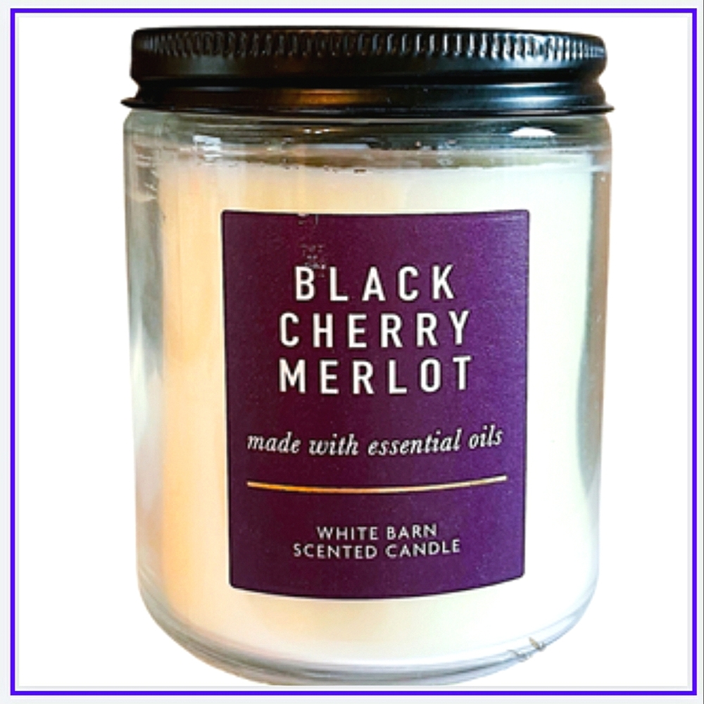 🔥1-WICK CANDLE "BLACK CHERRY MERLOT"